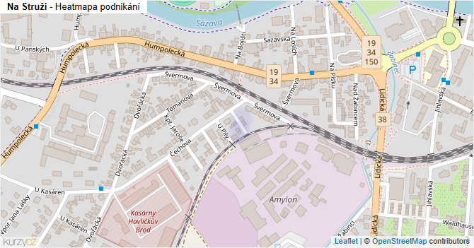 Na Struži - mapa podnikání