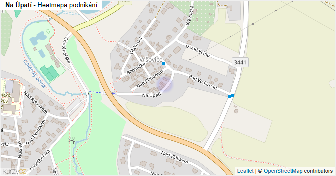 Na Úpatí - mapa podnikání