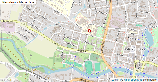 Nerudova - mapa ulice