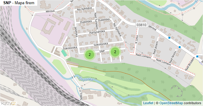 SNP - mapa firem
