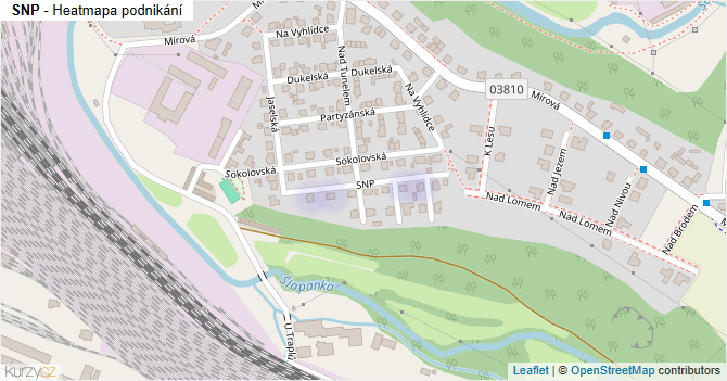 SNP - mapa podnikání
