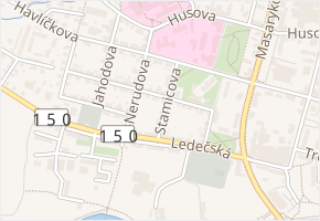 Stamicova v obci Havlíčkův Brod - mapa ulice
