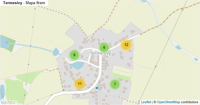 Termesivy - mapa firem