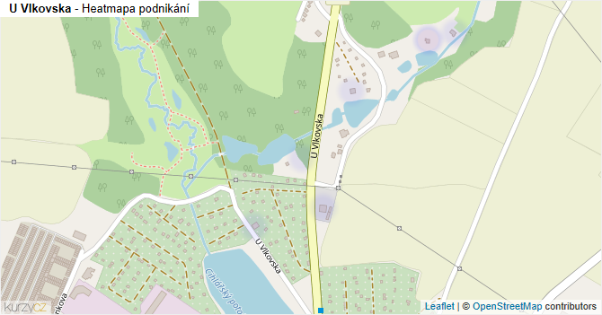 U Vlkovska - mapa podnikání