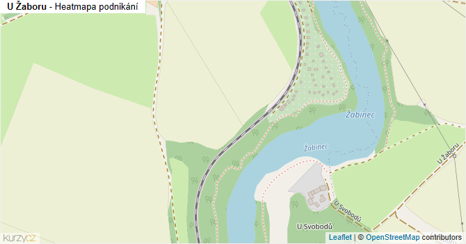 U Žaboru - mapa podnikání