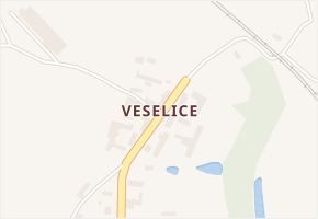 Veselice v obci Havlíčkův Brod - mapa části obce
