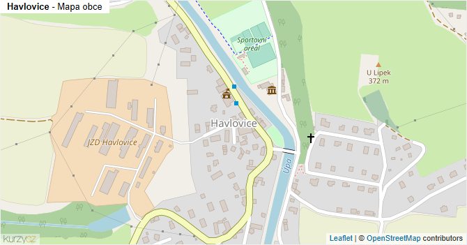 Havlovice - mapa obce