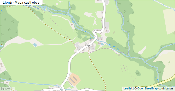 Lipná - mapa části obce