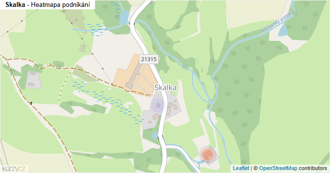 Skalka - mapa podnikání