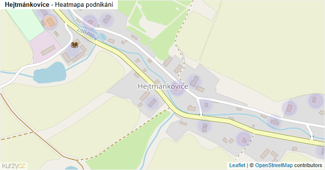 Hejtmánkovice - mapa podnikání