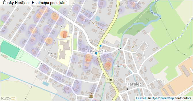 Český Herálec - mapa podnikání