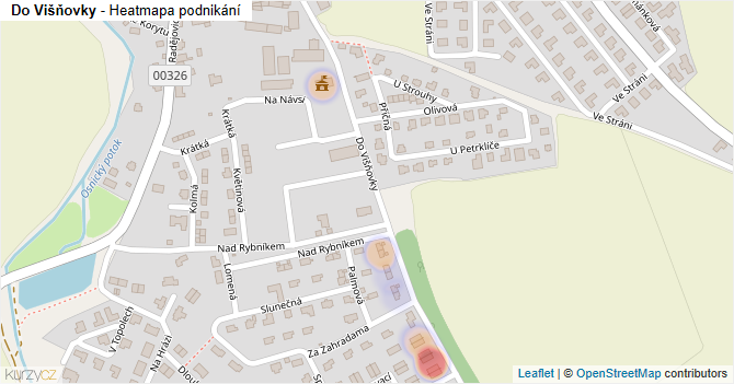 Do Višňovky - mapa podnikání