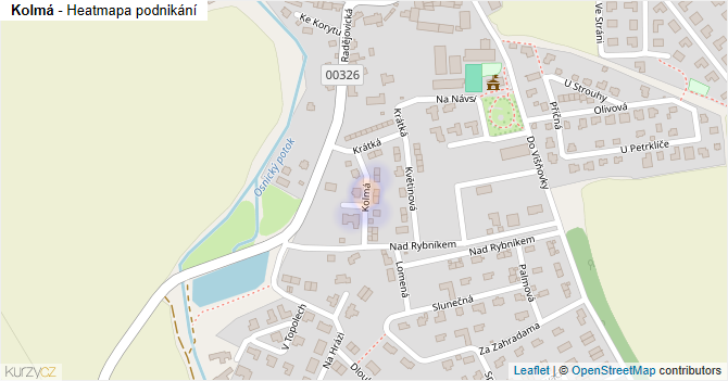 Kolmá - mapa podnikání