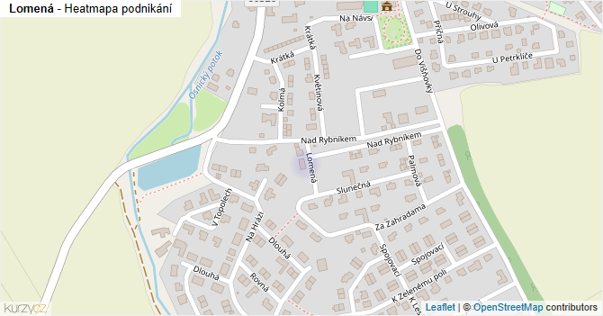 Lomená - mapa podnikání