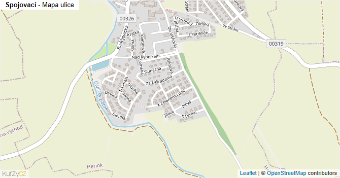 Spojovací - mapa ulice