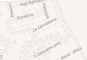 Za Zahradama v obci Herink - mapa ulice