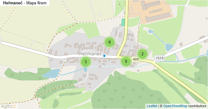Heřmaneč - mapa firem