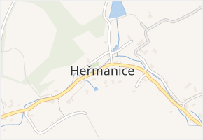 Heřmanice v obci Heřmanice - mapa části obce