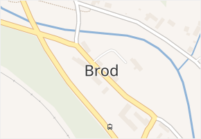 Brod v obci Heřmanice - mapa části obce
