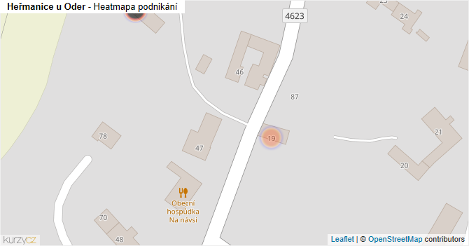 Heřmanice u Oder - mapa podnikání