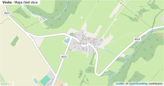 Véska - mapa části obce