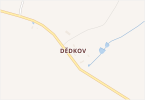 Dědkov v obci Heřmaničky - mapa části obce