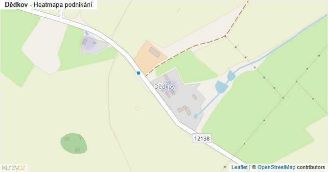 Dědkov - mapa podnikání