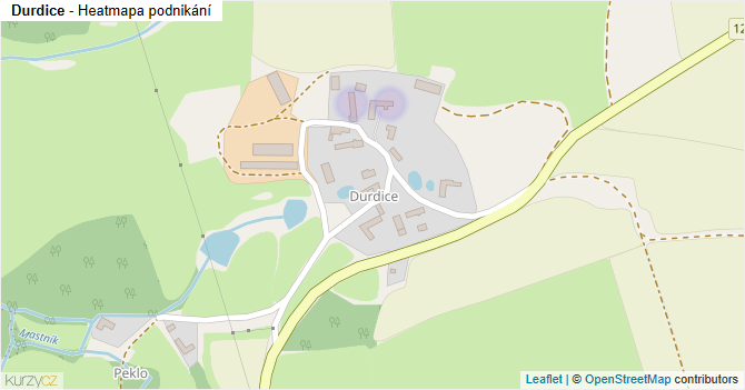Durdice - mapa podnikání