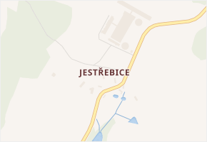 Jestřebice v obci Heřmaničky - mapa části obce