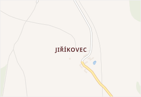 Jiříkovec v obci Heřmaničky - mapa části obce