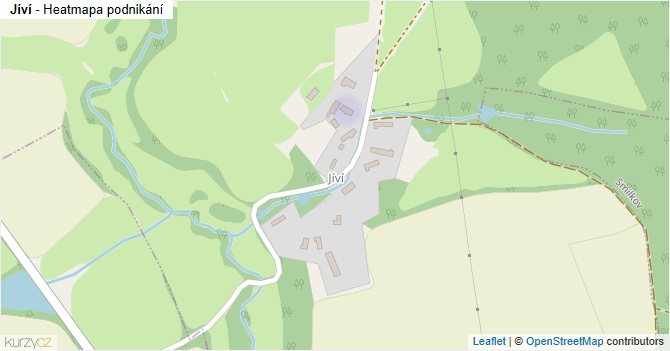 Jíví - mapa podnikání