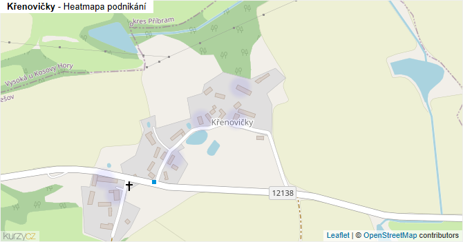 Křenovičky - mapa podnikání