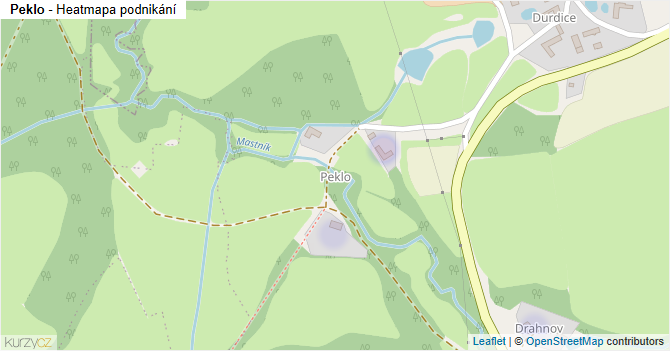 Peklo - mapa podnikání