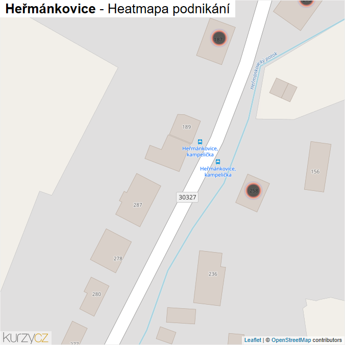 Mapa Heřmánkovice - Firmy v obci.