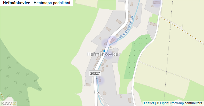 Heřmánkovice - mapa podnikání
