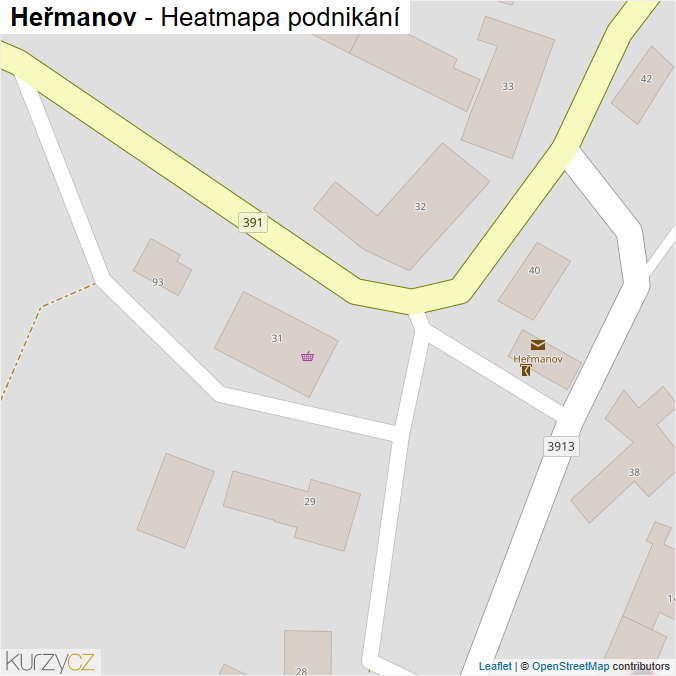 Mapa Heřmanov - Firmy v obci.