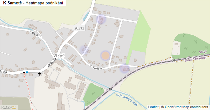 K Samotě - mapa podnikání