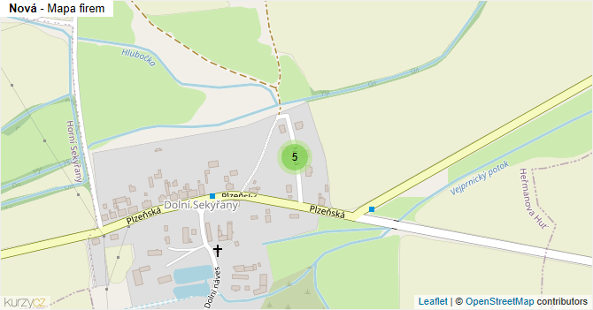 Nová - mapa firem