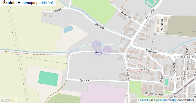 Školní - mapa podnikání