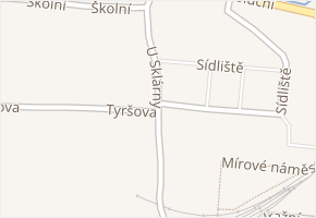 U Sklárny v obci Heřmanova Huť - mapa ulice