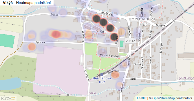 Vlkýš - mapa podnikání