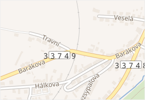 Barákova v obci Heřmanův Městec - mapa ulice