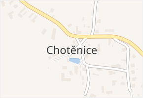 Chotěnice v obci Heřmanův Městec - mapa části obce