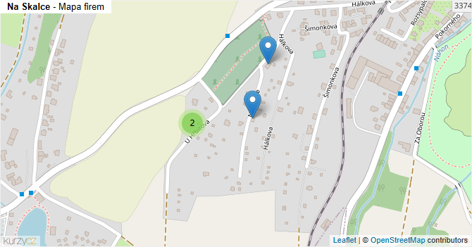 Na Skalce - mapa firem