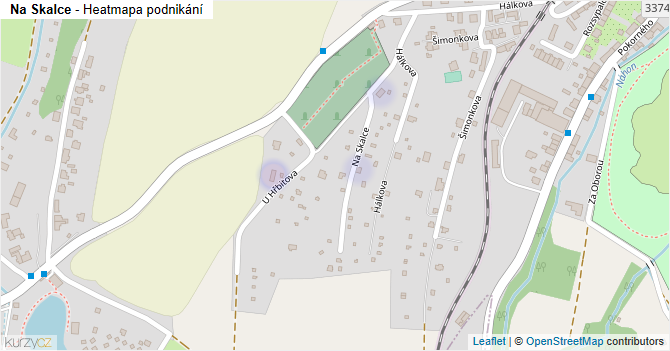 Na Skalce - mapa podnikání