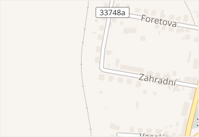 Zahradní v obci Heřmanův Městec - mapa ulice