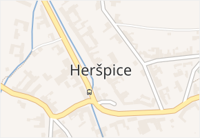 Heršpice v obci Heršpice - mapa části obce