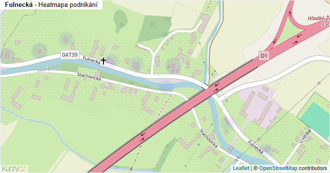Fulnecká - mapa podnikání
