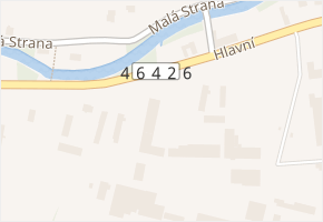 Hlavní v obci Hladké Životice - mapa ulice