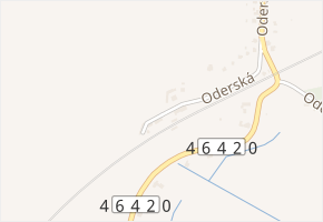 Oderská v obci Hladké Životice - mapa ulice
